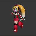 Modern game character child 3d model