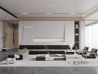 Modern Living Room Minimalist Living Room model