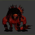 Fantasy Rider With Red Mythical Creature Featuring Saddle And Feathered Design