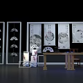 ETERNAL ANGEL Theme Photo Check-in Spot with Modern Exhibition Booth Design Wing Decorations And Lighting