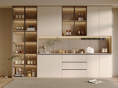 Modern Wine Cabinet 3d model