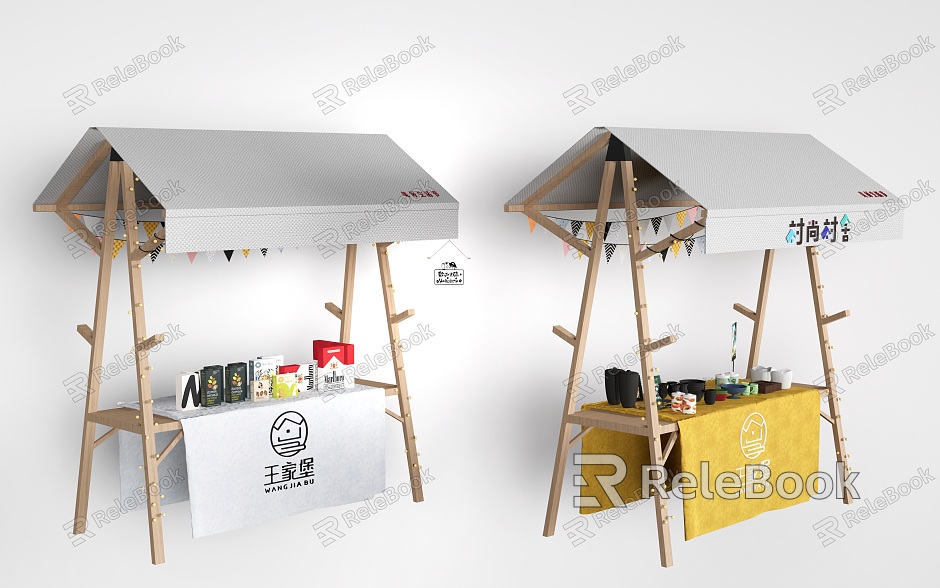 Modern External Booth Snack Booth Sale Booth Market Booth model