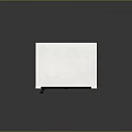 Modern Blue Storage Cabinet Furniture With Metal Trim And Label