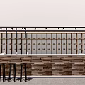Modern Bar 3d model