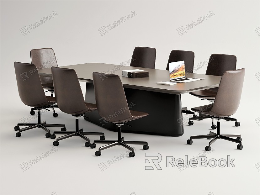 Modern Conference Table and Chair Conference Table Chair Set model