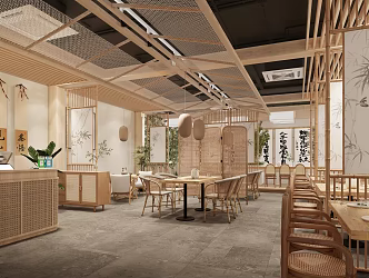 Song Style Restaurant 3d model