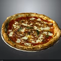 Skilled Pizza Chef Makes Fresh Pie With Tomato Cheese And Basil Leaves