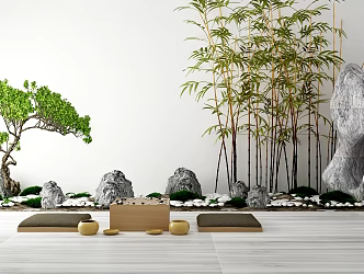 New Chinese Go Flag Table 3d model