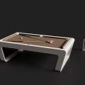 Modern Stylish Billiard Table Sports Equipment With Cue Stick Balls And Rack