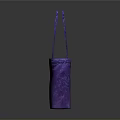 Stylish Purple Textured Handbag With Pink Interior And Double Handles Design