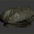 Vintage Green Fabric Newsboy Cap With Classic Pleated Design And Retro Style