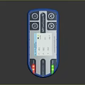 Commercial Equipment With Blue Top Black Connector And Silver Long Rod