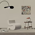 Modern single sofa 3d model