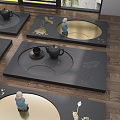 New Chinese Tea Table Tea Tray 3d model