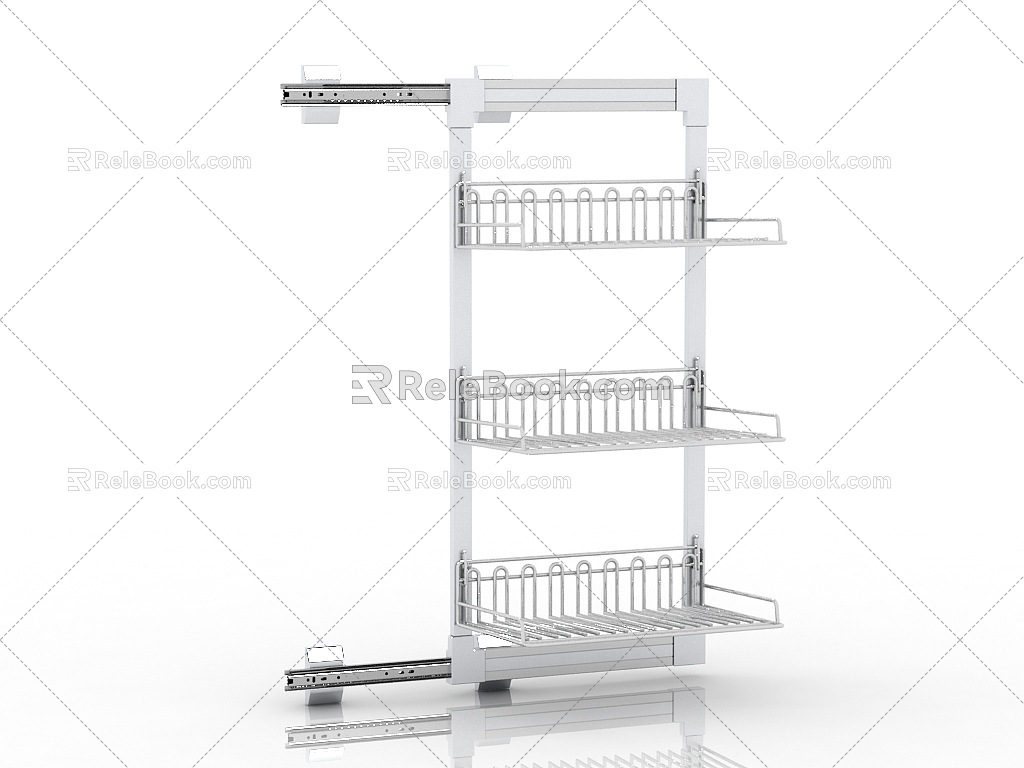 Modern Interior Storage Rack 3d model