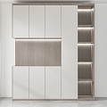 Wardrobe Cabinet Bookcase File Cabinet 3d model