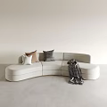 Living room sofa curved sofa three-person sofa leisure sofa multi-person sofa two-person sofa modern sofa 3d model