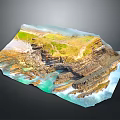 Rock Block Rock Block Rock Specimen Boulder Big Stone Block Rock Stratum Rock Stratum Rock Stratum Rock 3d model