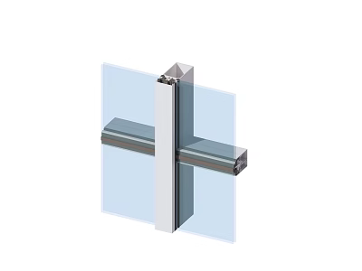 Modern Building Exterior Wall Glass Curtain Design With Metal Frame Structure 3d model