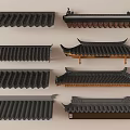 Chinese Traditional Roof Designs With Various Tile Styles And Decorative Eaves