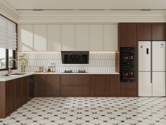 Middle Style Kitchen 3d model