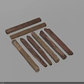 Vintage Wooden Pillars With Various Colors Natural Textures And Weathered Surfaces