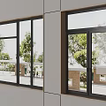 Modern Aluminum Frame Casement Windows For Residential Building Exterior With Clear Glass