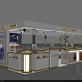WAN SE Cosmetics Store Interior Design With Product Display And Counter Setup 3d model