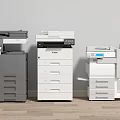 Essential Office Appliances Featuring Multifunction Printers Copiers And Scanners For Workplace Efficiency 3d model