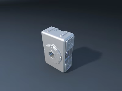 Durable Square Metal Public Facility Utility Box With Structural Design For Outdoor Use 3d model