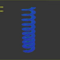 Blue Spiral Spring Hardware Tools With Industrial Grade Durable Steel Construction