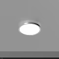 Modern Round White Flush Mount Ceiling Light With LED Illumination For Indoor Spaces