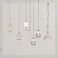 Modern chandelier combination 3d model