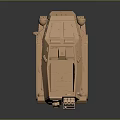 Military Style Functional Vehicle 3D Model In Copper 3d model