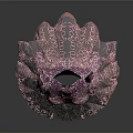 Pink Vase With Intricate Hollowed Patterns And Blue Base For Home Decor