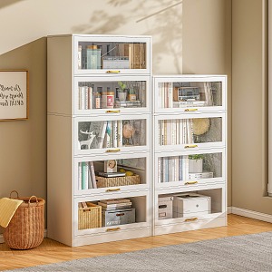 Modern Bookcase Book Storage Box Hanging Picture Carpet Radio Combination 3d model