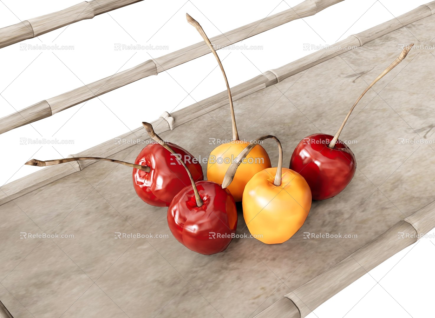 Modern Cherry Fruit 3d model