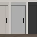Modern security door fingerprint lock smart lock 3d model
