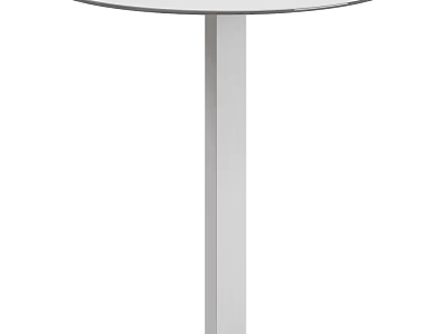 Modern Minimalist Side Table With Round Top And Single Column Base 3d model