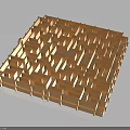Geometric Architectural Maze Structure With Intricate Pathways And Square Design Elements