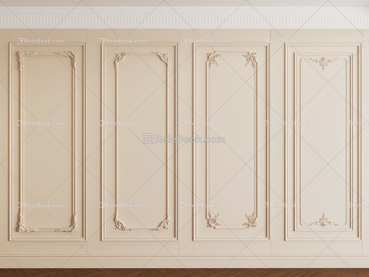 French plaster line model