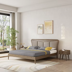 Quiet bedroom space 3d model