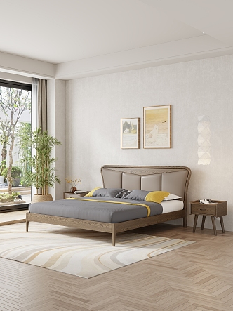 Quiet bedroom space 3d model