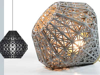 Modern Chandelier Textile Fashion Chandelier 3d model