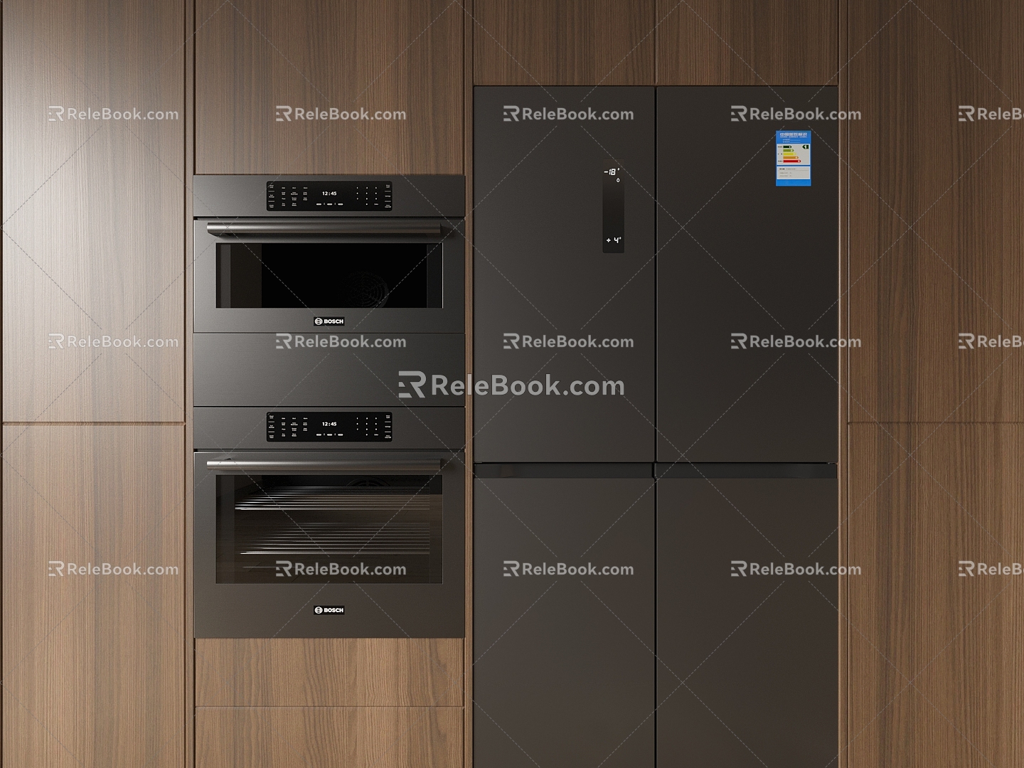 Refrigerator Oven Built-in Steaming Oven Steaming and Roasting Machine Kitchen Appliances 3d model