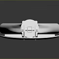 Shiny Silver Metal Shovel With Reflective Surface And Dark Background Reflection