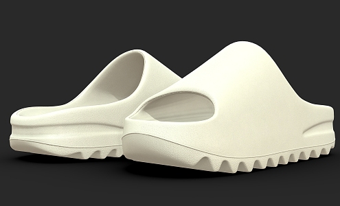 Slippers Plastic Shoes 3d model