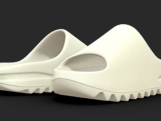 Slippers Plastic Shoes 3d model