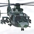 Camouflage Military Helicopter Flying With Rotors Insignia And Number 939