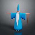 Wise Old Man Old Man Ancient Old Man Ancient Wise Warlock Taoist priest wizard mage 3d model